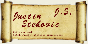 Justin Steković vizit kartica